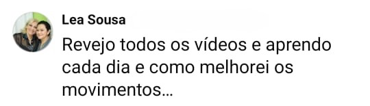 Depoimento de aluna dizendo que insiste até conseguir